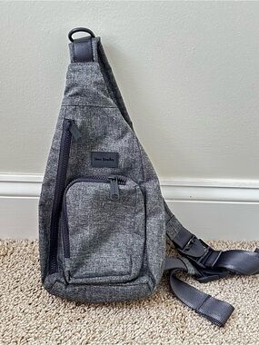 Vera Bradley Gray Sling Mini Crossbody Bag